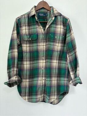 Polo by Ralph Lauren Green Plaid Button-Down Shirt